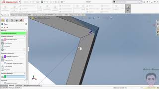 Cálculo y análisis estático (3D) del momento de una placa rígida mediante SolidWorks Simulation. screenshot 2