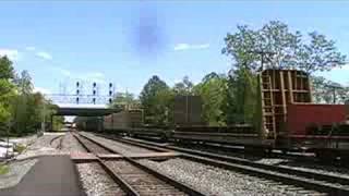 CSX EB Q-438 Meets WB L-173