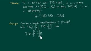 Math 2.4.5: T expressed by images of standard unit vectors