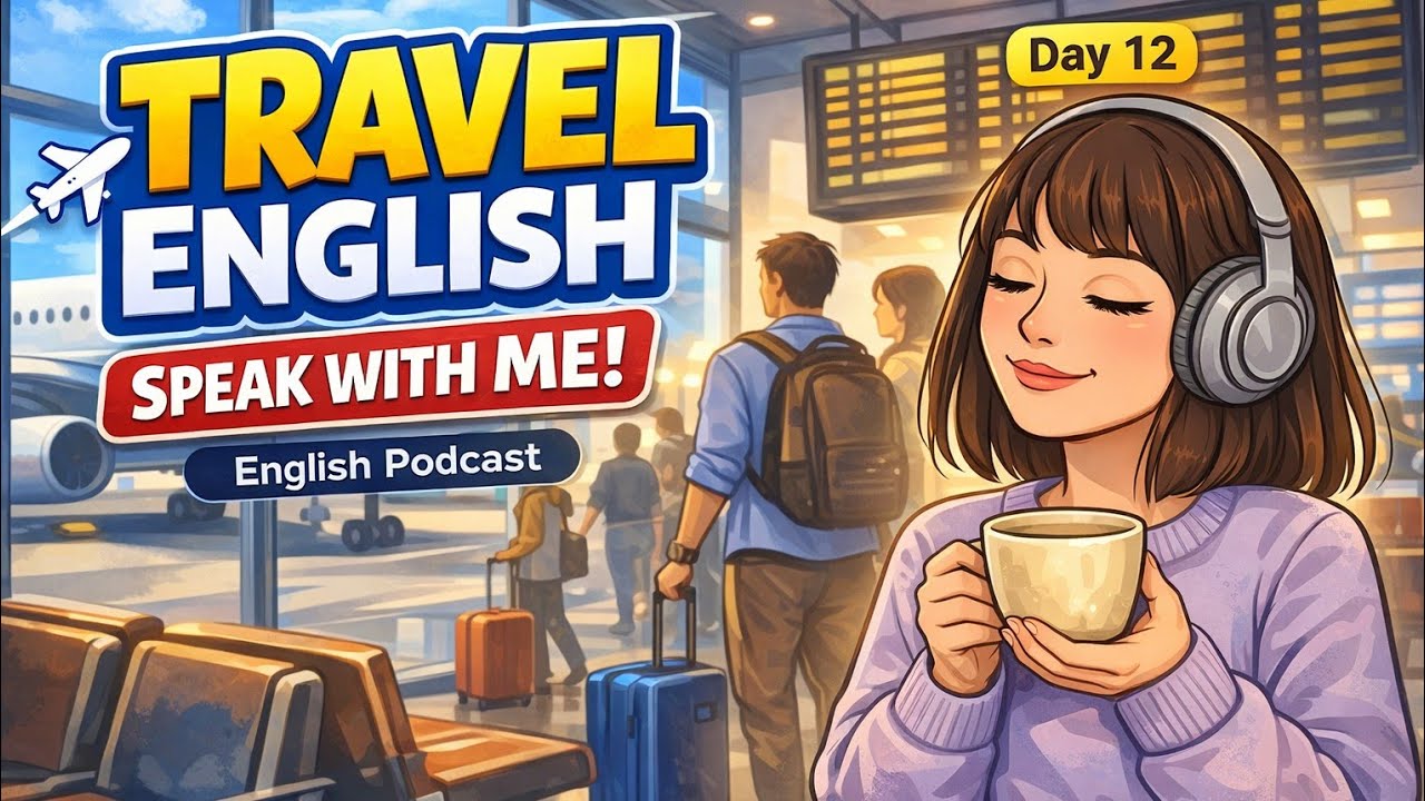  Travel & Speak English — Airport Shadowing for Confidence🎧🎙️