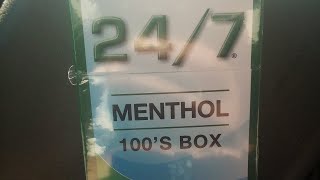 24/7 Menthol 100 cigarettes review