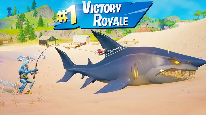 DEI A VITÓRIA PRA UM TUBARÃO NO FORTNITE! (MISSÃO IMPOSSÍVEL)