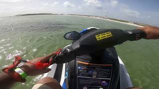 Exploring Shell Island riding a jet ski for the firs time A Panama City Beach Travel Vlog