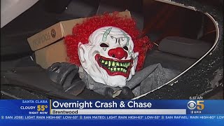 BIZARRE CRIME STORY: 3 Detained In Brentwood After They Were Discovered In A Crashed Car With A Gun