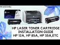 How to install or replace toner cartridge in hp laserjet printer