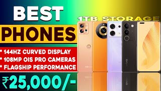 Top 5 Best & All-Rounder Smartphone Under 25000 in 2023 | Upto 1TB Storage| 3D Curved Display