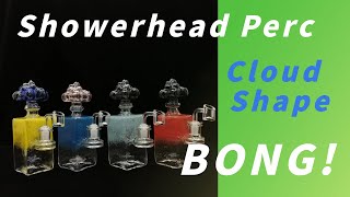 Newest Showerhead Perc Cloud Shape Gradual Rectangle Bongs ShareBongs Product Review