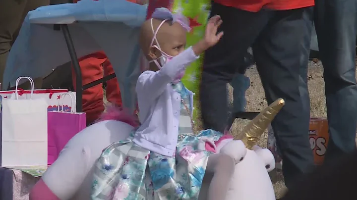 6-year-old battling cancer surprised with birthday parade from St. Louis area first responders