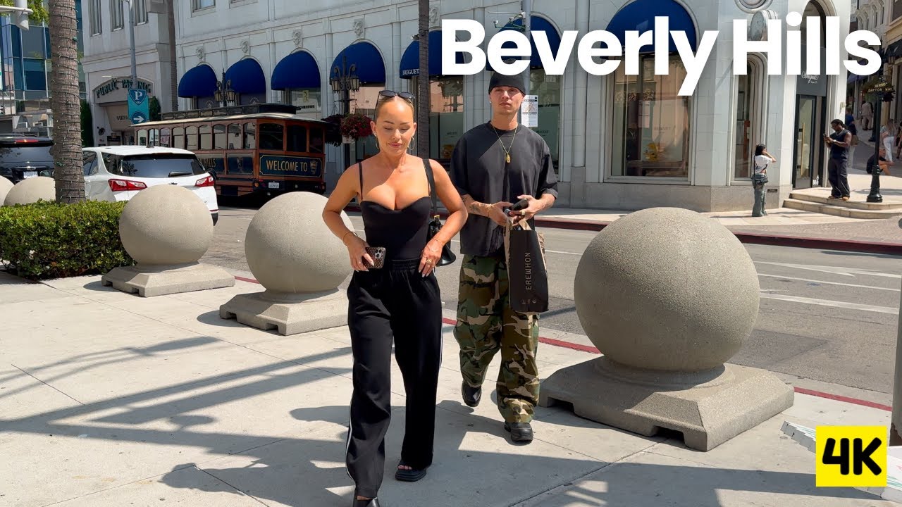 LA’s Glamorous Street Life 🌴 Beverly Hills Rodeo Drive Walk 4K
