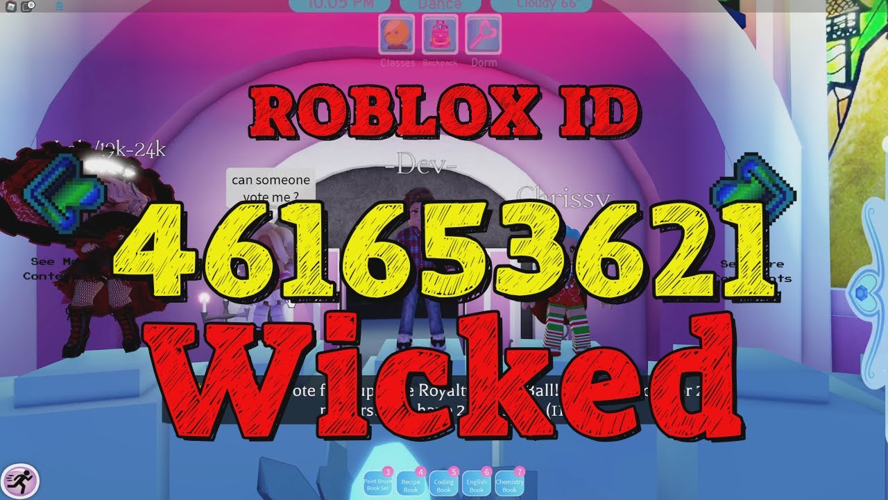 WICKED Roblox Song Codes YouTube