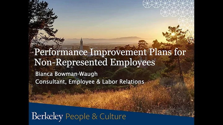 Performance Improvement Plans for Non-represented Employees