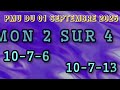 PRONOSTIC QUINTÉ+ DU LUNDI 1ER SEPTEMBRE 2025 À CHANTILLY DANS LE PRIX DES TERRES NOIRES R1 C1.