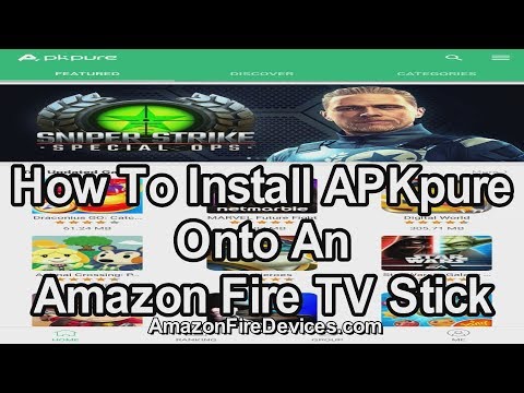 How to install APKpure onto an Amazon Fire TV Stick  - Google Play Store alternative APK installer