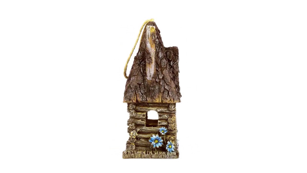 Woodland Fairy Garden House Statue