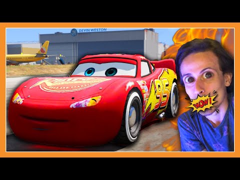 ელვა McQueen GTA5 ში - მრბოლელმა მაქვინმა ყველას გაუსწრო !