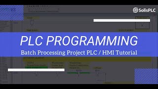 PLC Programming Example Project - Batching Tank Ladder Logic PLC and HMI Tutorial