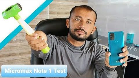 Micromax in Note 1 Display Glass Scratch Test