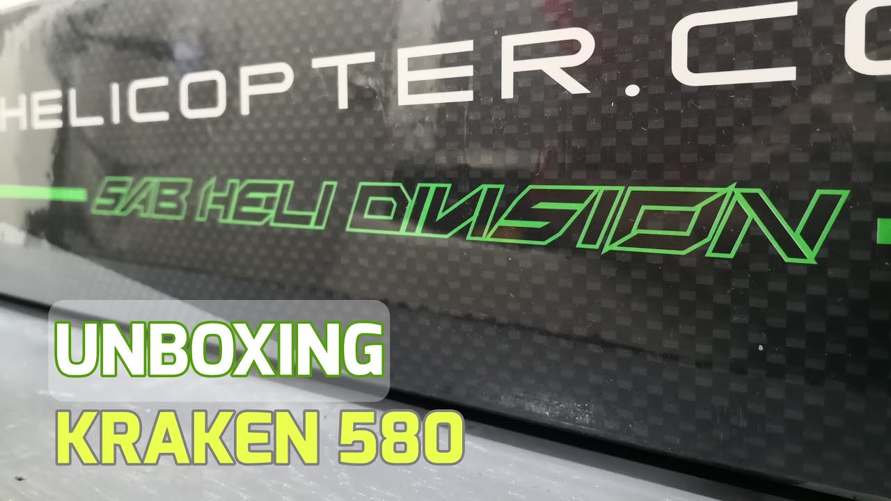 SAB Goblin Kraken 580 Kit RC Helicopter 3D Sport - Unboxing