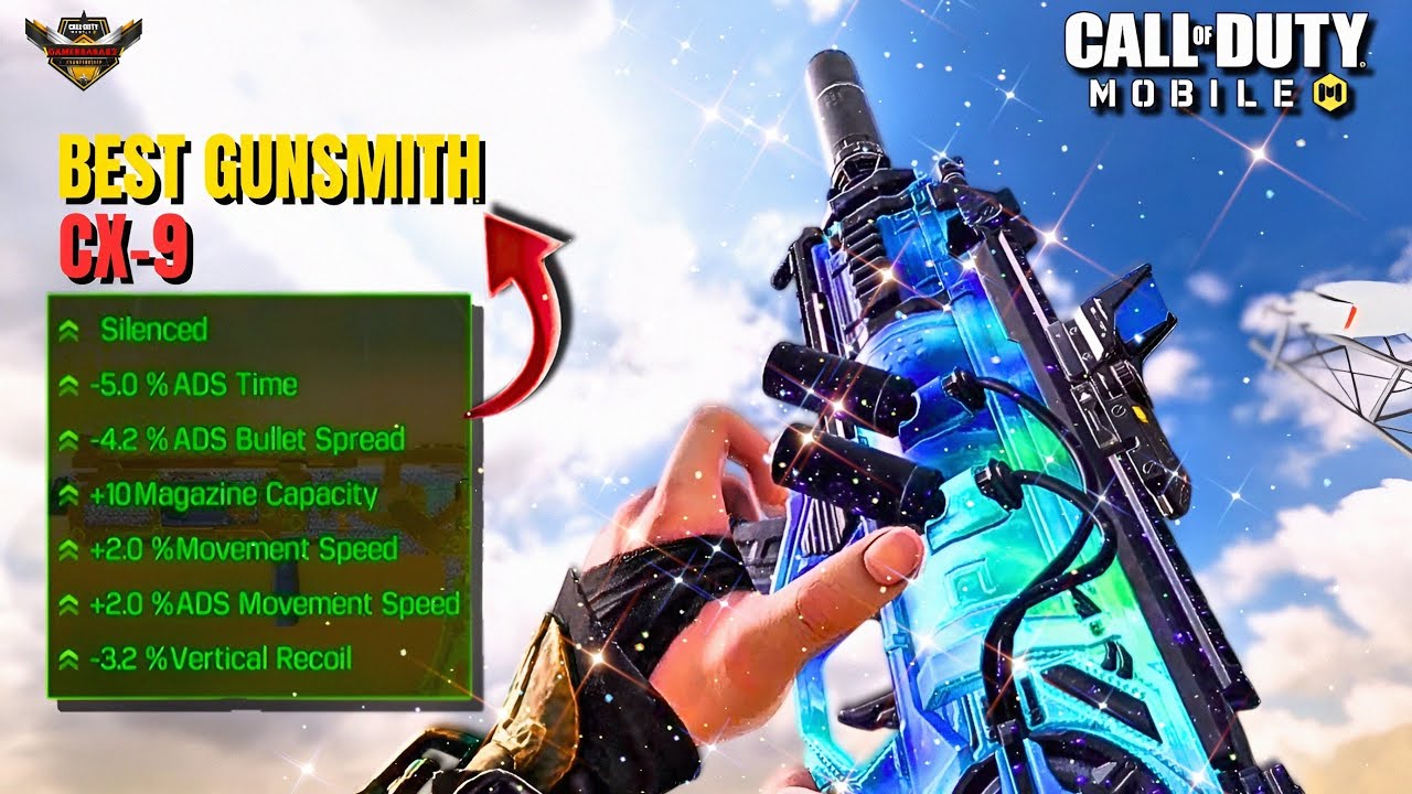 Best CX9 Gunsmith For Call Of Duty Mobile // Call Of Duty Mobile Best Loadout // Season 1 