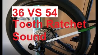 New Dt-Swiss 36 Ratchet Sound VS 54 Tooth Ratchet -