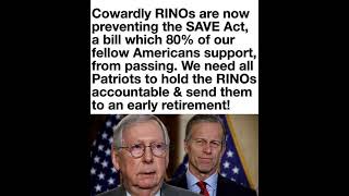 Debate continues over the SAVE Act, election security, Senate opposition, and Republican Party