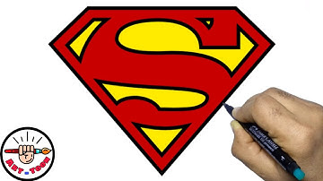 How to draw Superman logo | Step by step easy