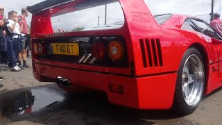 Ferrari F40 - Idle & Low Revs (Twin Turbo V8!)