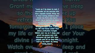 Prayer for protection when you sleep. #faith #believe #god #jesus #love #shorts