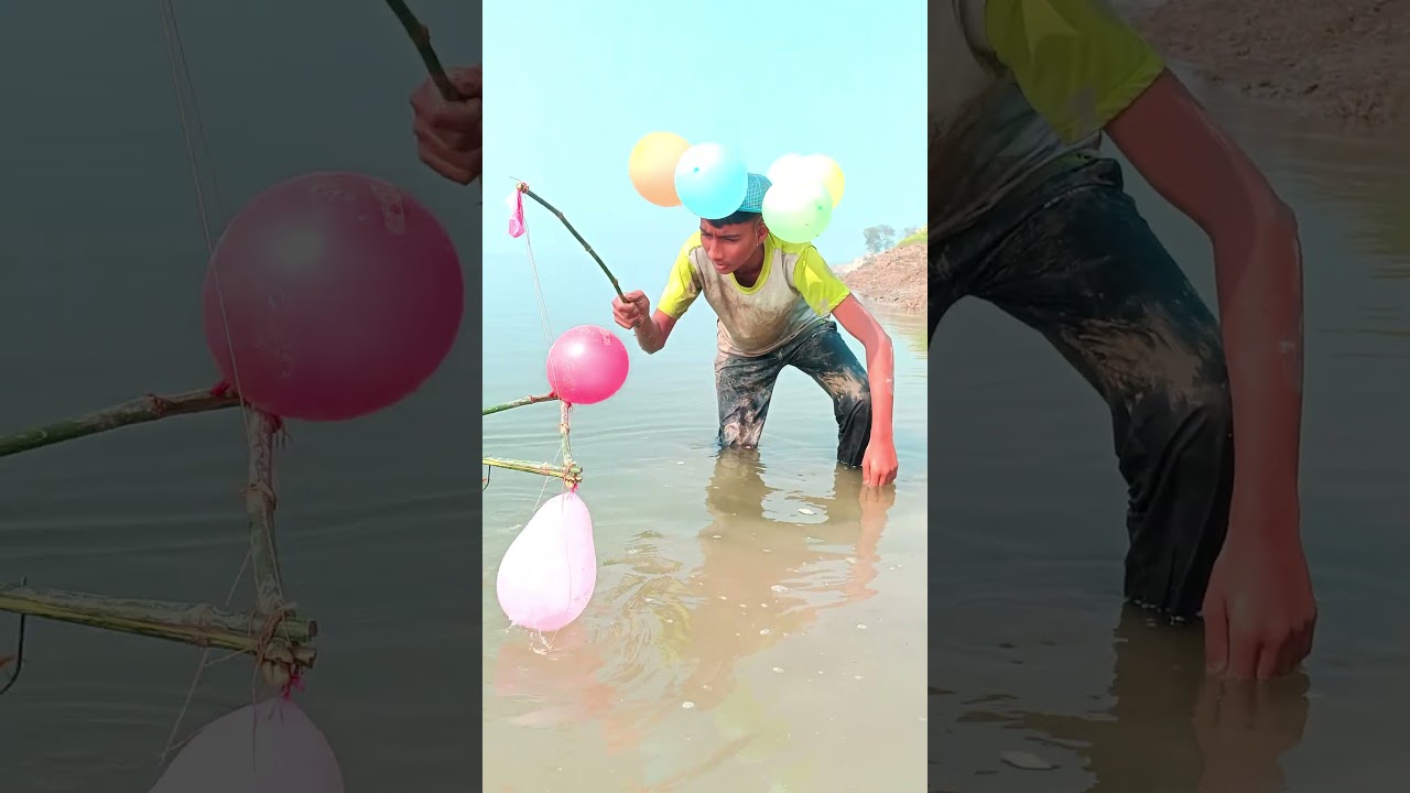 Unbelievable Balloon Fishing Trick 😱🎈 | You Won’t Believe This!”