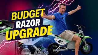 Cheapest Razor Dirt Bike UPGRADE! Best budget friendly $100-200 48v system for mx 500 650 sx 500 350
