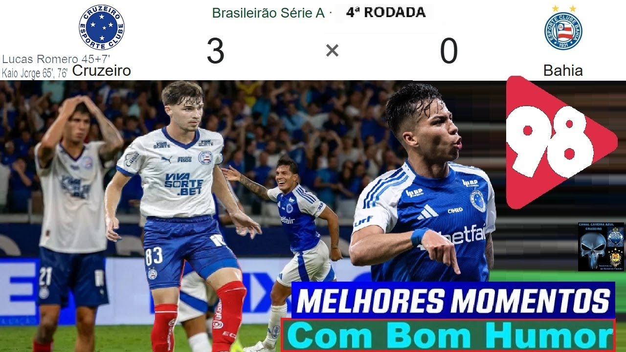 CRUZEIRO 3 x 0 BAHIA 🤪 & Bom Humor 98FM 🤪😂😂 ⚽ Melhores Momentos ...