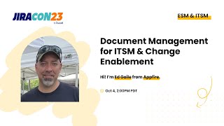 Document Management for ITSM & Change Enablement | JiraCon23