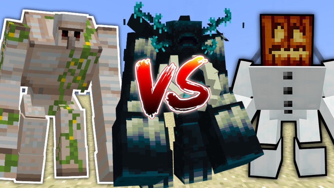 IRON GOLEM vs Mutant Snow Golem vs Warden in Minecraft – Insane Mob ...
