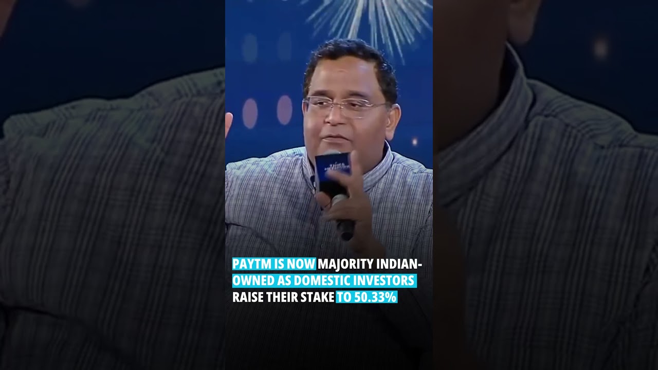 #paytm owner said paytm is now majority indian owned as domestic investors. #shorts #trending