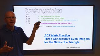 Three Consecutive Even Integers For The Sides Of A Triangle