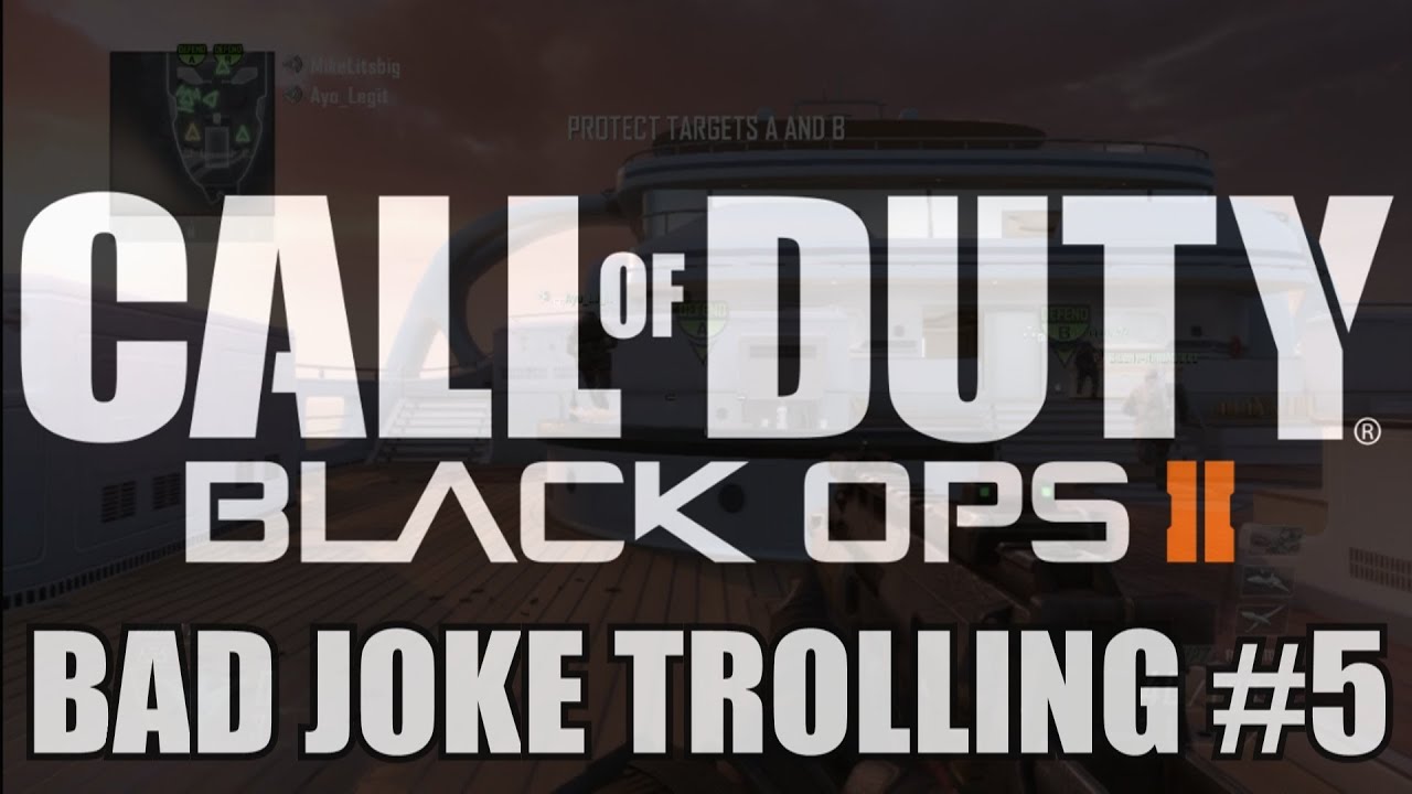 Black Ops 2: Trolling With Jokes #5 (Telling Bad Jokes To People On BO2)