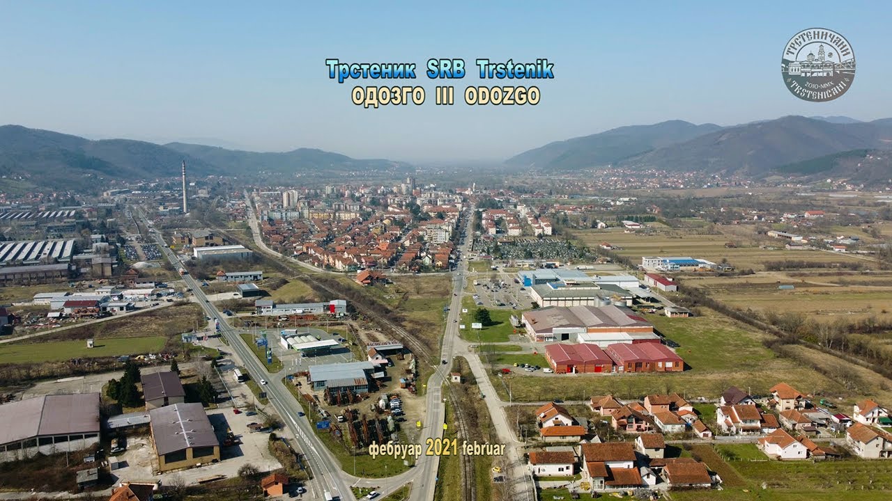 Trstenik SRB – ODOZGO III, video DJI MINI 2: od jutra do sumraka nad gradom; Trstenik,  feb 2021.