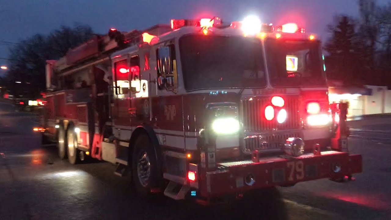 Wyomissing Fire Department Tower 79 & West Reading Fire Department Engine 64, Traffic 64 Responding