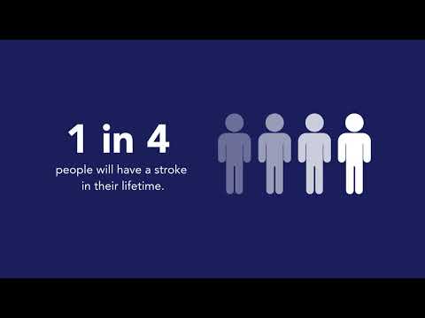 1 in 4 people will have a stroke in their lifetime.