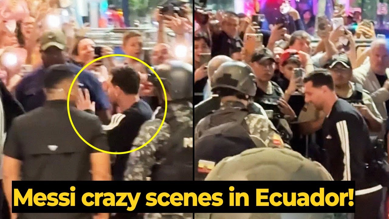 Crazy Scenes as thousands of Ecuador fans welcome MESSI’s arrival ahead of Miami vs Barcelona SC