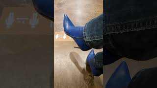 Angie Shoeplay Blue Boots