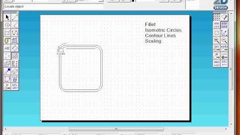 2D design Introduction basic tools, Fillet Iso Circles Contour Scaling