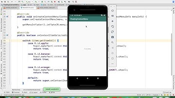 Floating Context Menu