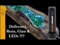 Totally Unique Driftwood & Resin Lamp - Power Carving with Arbortech Turboshaft! 💎