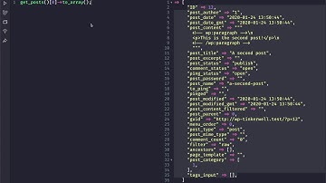 Tinkerwell for WordPress - listing posts in table view