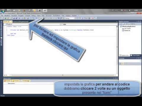 Creare,Salvare,Aprire progetti(Visual basic 10)