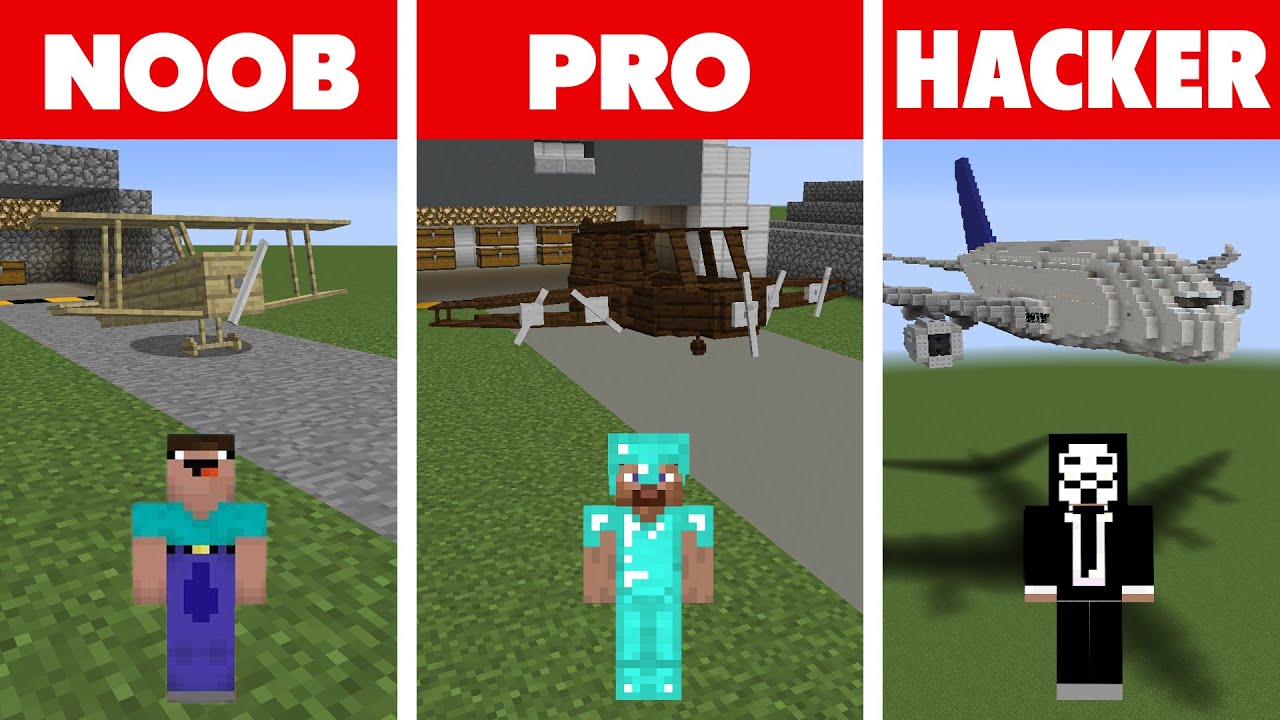 Minecraft NOOB vs PRO vs HACKER: Animation - YouTube