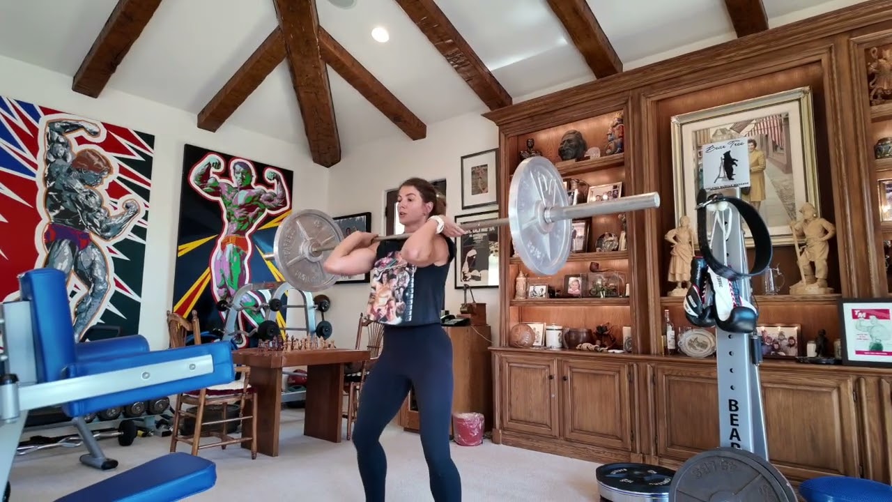 Подъем штанги на грудь и жим штанги лежа