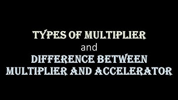 Types of Multiplier,Super Multiplier & diff bw Accelerator & Simple Multiplier(UGCNET ECONOMICS