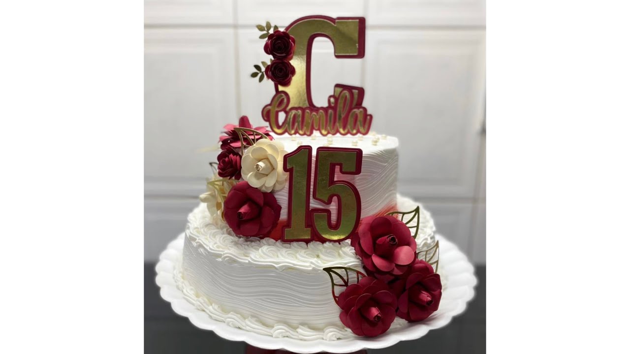 PASSO A PASSO DE COMO FAÇO UM BOLO DOIS ANDARES - ESPECIAL 15 ANOS